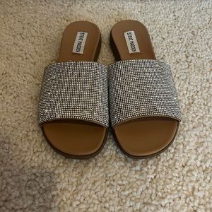 Brand new Steve Madden sparkly slides size 7m